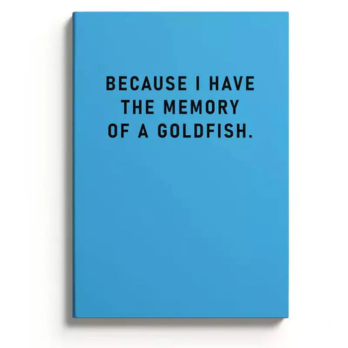 A5 Notebook -Erinnerung an einen Goldfisch