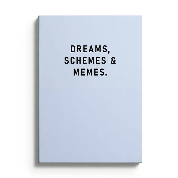 A5 Notebook -Träume, Pläne & Memes