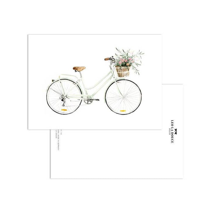 Postkarte Fahrrad Liebe | Ein Umschlag