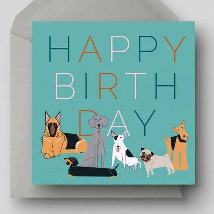 Happy Birthday Dogs Kaart Krossproducts | De online winkel voor hebbedingetjes