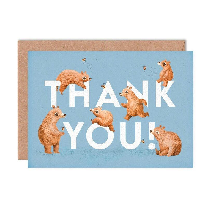 Kaart Thank You | Beren Krossproducts | De online winkel voor hebbedingetjes